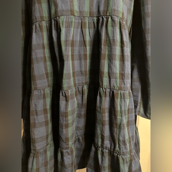 Blackwatch Plaid  Tunic Flare Sail To Sable Size Med. Green & Navy. - Picture 7 of 12
